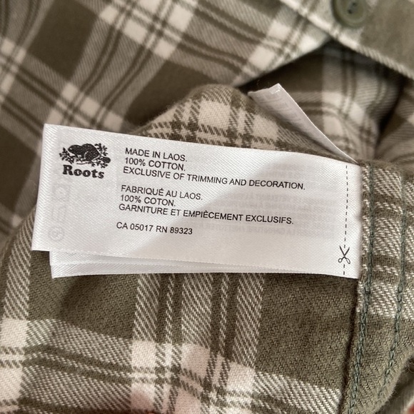 𝅺roots l Fannel Long Sleeve Shirt NWT - Picture 4 of 5